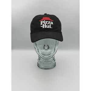 Pizza Hut Employee Uniform Hat Black Adjustable Cap Logo Dad Hat